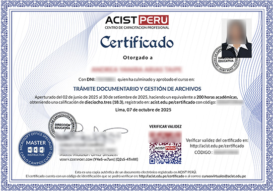 Curso de Trámite Documentario y Gestión de Archivos