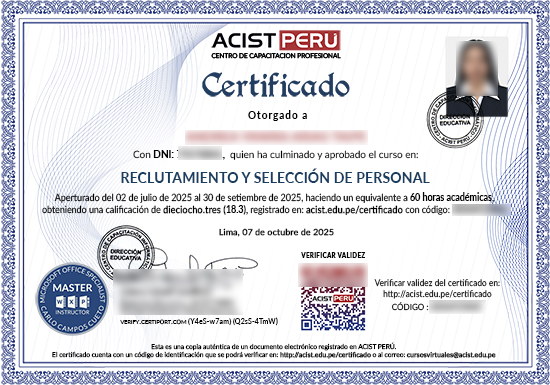 Curso Reclutamiento y Selección de Personal